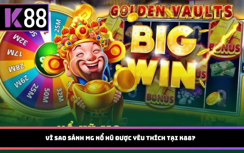 Vì sao sảnh MG nổ hũ được yêu thích tại K88?